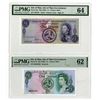 Image 1 : Isle of Man Government, ND (1961 to 1983), Issued Banknote Pair.