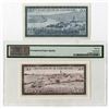 Image 2 : Grand Duche de Luxembourg, ND (1955)-1961, Issued Banknote Pair.