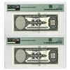 Image 2 : American Bank Note Co. (USA), 1929 (ND 1960s-70s), Pair of Specimen Test Notes