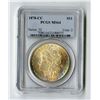 Image 1 : U.S. Morgan Silver Dollar, $1, 1878-CC, PCGS graded  MS 64