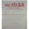 Image 1 : How's & Cushing's United States Circus and Trained Animals, 1875  Letterhead and Letter