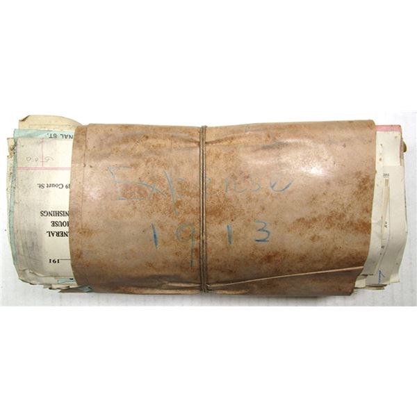 Mystery Ephemera Lot from 1913 - Checks, Bill Heads, Letter Heads & Miscellaneous Items - Unsearched