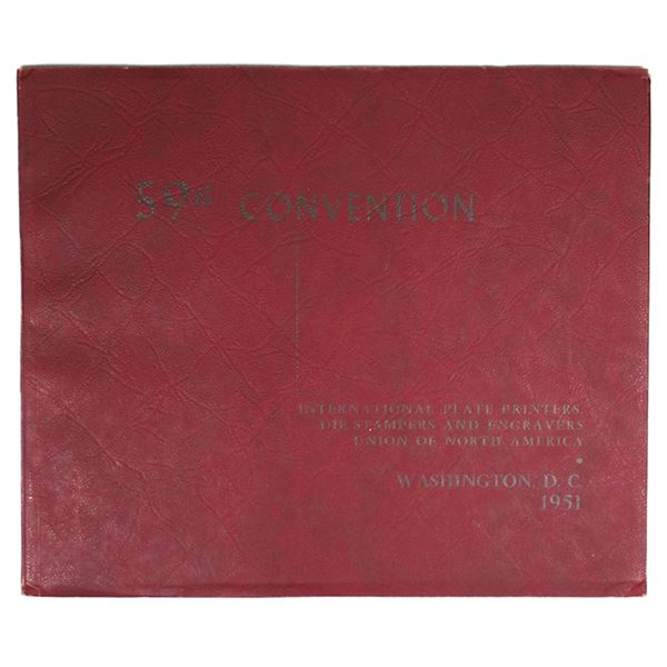 International Plate Printers, Die Stampers and Engravers Union,  59th Convention, 1951, Washington, 