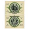 Image 1 : Western Bank Note and Engraving Co., Intaglio Printed Advertising Business Cards with State Arms of 