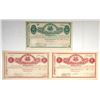 Image 1 : Credito Publico-Deuda Consolidada, 1875 to 1876, Trio of Issued Bonds