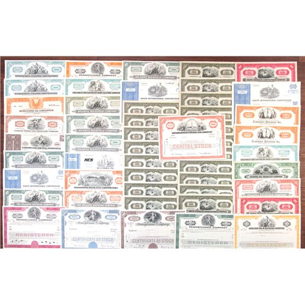 Industrial Assortment of I/C Stock and Bond Certificates