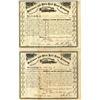 Image 1 : Baltimore and Ohio Rail Road Co., 1873-1875, Stock Certificate Pair