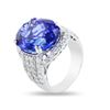 Image 1 : 18.60 ctw Tanzanite and 2.38 ctw Diamond Platinum Ring (GIA CERTIFIED)