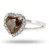 Image 2 : 2.01 ctw CENTER Fancy Yellowish Brown Diamond Platinum Ring (2.35 ctw Diamonds)
