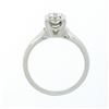 Image 7 : Vintage 14k White Gold 0.32 ctw Illusion Prong Diamond Solitaire Engagement Ring