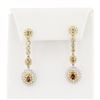 Image 1 : 2.98 ctw Diamond 14K White and Yellow Gold Earrings