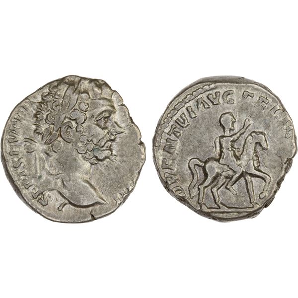 ROMAN EMPIRE: Septimius Severus, 193-211 AD, AR denarius (4.26g), Rome mint, 196-197, VF