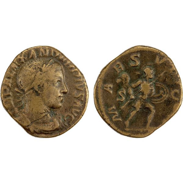 ROMAN EMPIRE: Severus Alexander, 222-235 AD, AE as (16.94g), Rome mint, Nice Fine