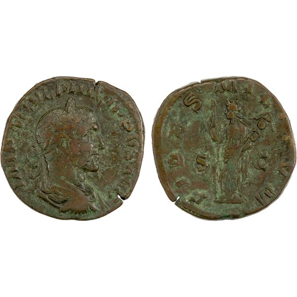 ROMAN EMPIRE: Philip I, 244-249 AD, AE sestertius (17.95g), Fine