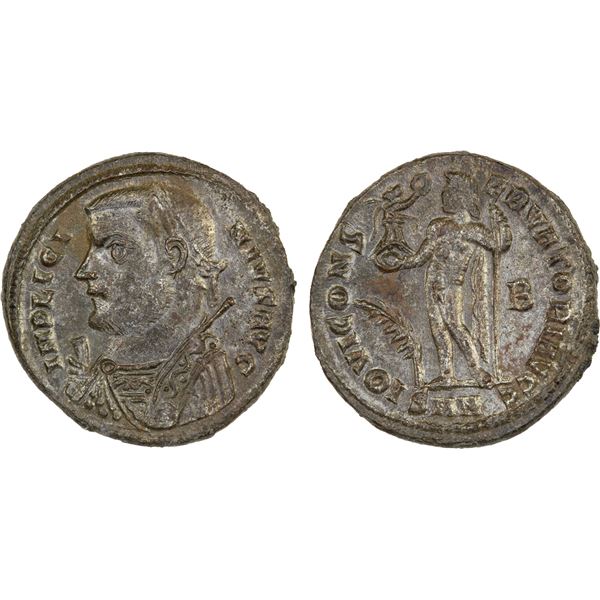 ROMAN EMPIRE: Licinius I, 308-324 AD, AE Follis (3.05g), Nicomedia, 317-320, choice AU