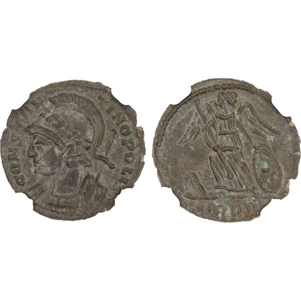 ROMAN EMPIRE: Constantinian Commemorative, AE nummus, Trier, ca. 330-340 AD, NGC Mint State