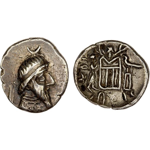 PERSIS KINGDOM: Vadfradad IV, 1st century BC, AR drachm (3.98g), VF