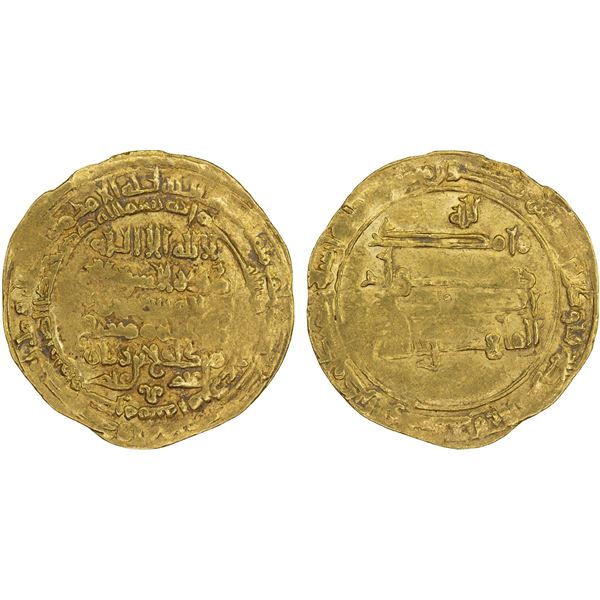 ZIYARID: Mardawij, 927-935, AV dinar (3.54g), Mah al-Basra, AH322, XF