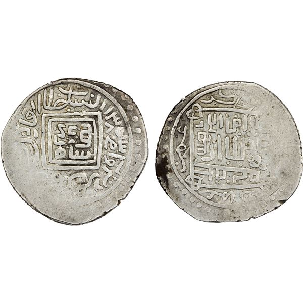 TIMURID: Shahrukh, 1405-1447, AR tanka (6.06g), Sabzawar, AH813, VF-XF