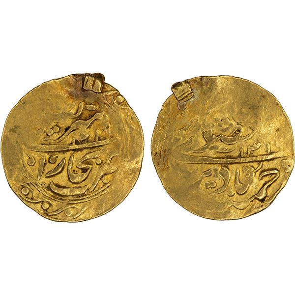 MANGHIT OF BUKHARA: 'Abd al-Ahad, 1886-1910, AV tilla (4.61g), Bukhara-yi sharif, AH1319//AH1319, cr