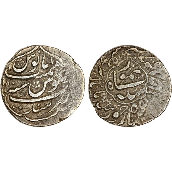 DURRANI: Taimur Shah, 1772-1793, AR rupee (11.13g), Sind, AH1198, strong VF