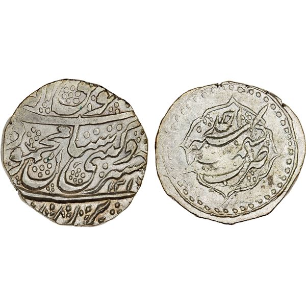 DURRANI: Mahmud Shah, first reign, 1801-1803, AR rupee, Kashmir, AH1216 year one (ahad), XF