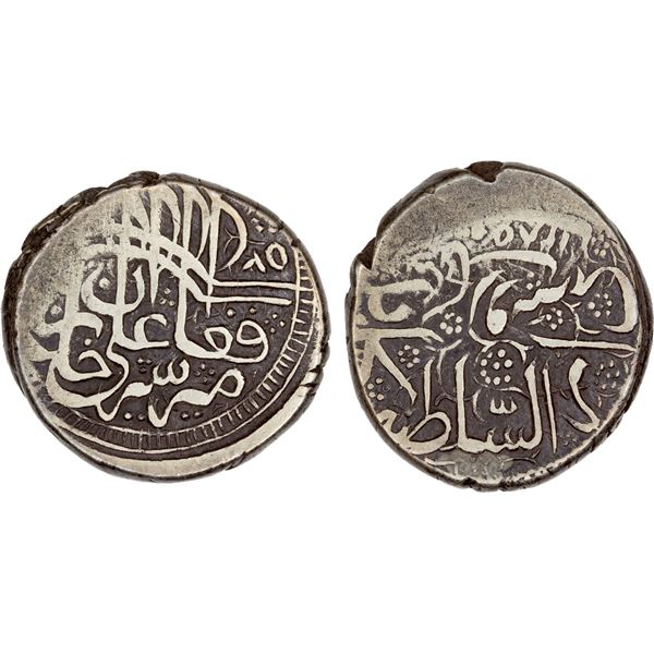 BARAKZAI: Sher 'Ali, 1863-1879, AR rupee (9.16g), AH(12)85, F-VF