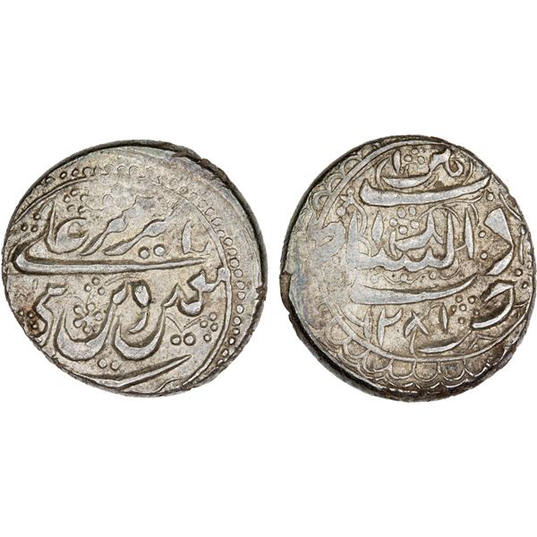 BARAKZAI: Sher 'Ali, 1863-1879, AR qiran (4.90g), Herat, AH1281, XF-AU
