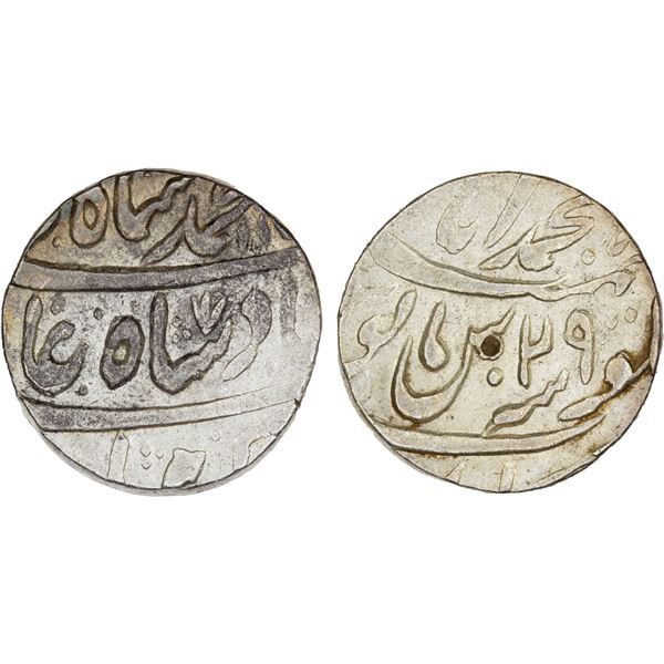 MUGHAL: Muhammad Shah, 1719-1748, AR rupee (11.36g), Muhammadabad Banaras, year 29, AU