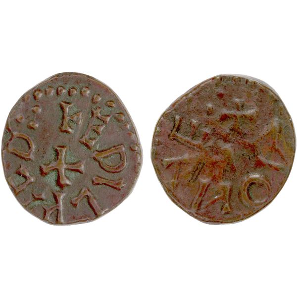 ENGLAND (MEDIEVAL): NORTHUMBRIA: Aethelred II, 841-844, AE styca (1.10g), ND, VF