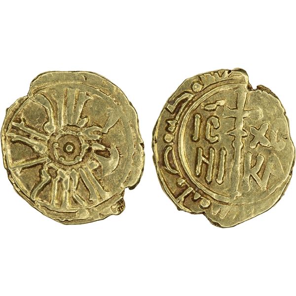 SICILY: Ruggero II, 1130-1156, AV tari (1.44g), Choice VF