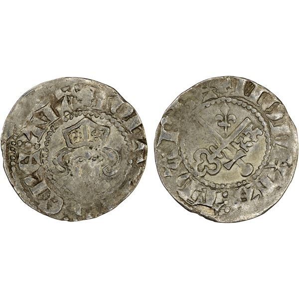 LIVONIA: BISHOPRIC OF DORPAT: Johannes I Viffhusen, 1346-1373, AR artig (0.94g), Dorpat, ND, VF-XF