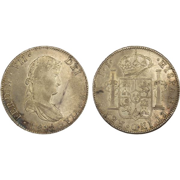 MEXICO: Fernando VII, 1808-1821, AR 8 reales, 1818-Mo, VF-XF