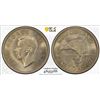 Image 1 : NEW ZEALAND: George VI, 1936-1952, 1 florin, 1951, PCGS MS64
