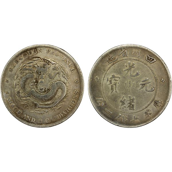 SZECHUAN: Kuang Hsu, 1875-1908, AR dollar, ND (1901-1908), VF-XF