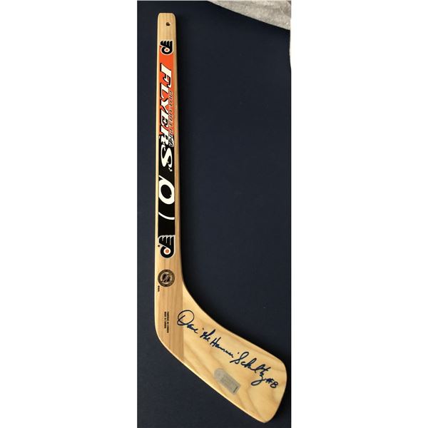 Dave Schultz signed Flyers mini stick