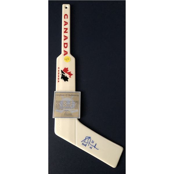 Grant Fuhr (HOF) signed Team Canada mini stick
