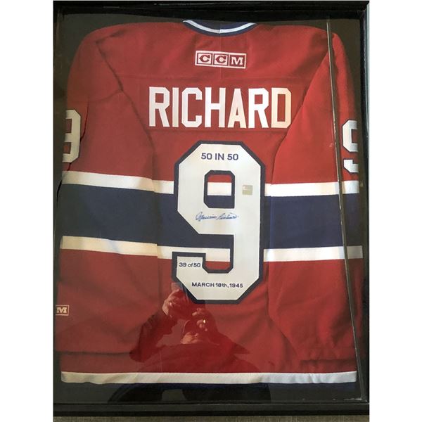 Maurice Richard (HOF) signed Canadiens jersey