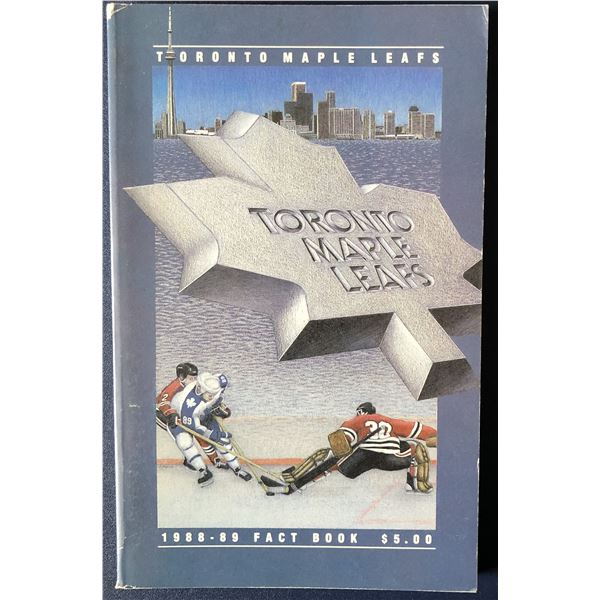 TORONTO MAPLE LEAFS 198889 MEDIA GUIDE