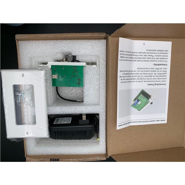 In-wall/Wall Mount Plate BT Audio Control Amplifier Receiver System