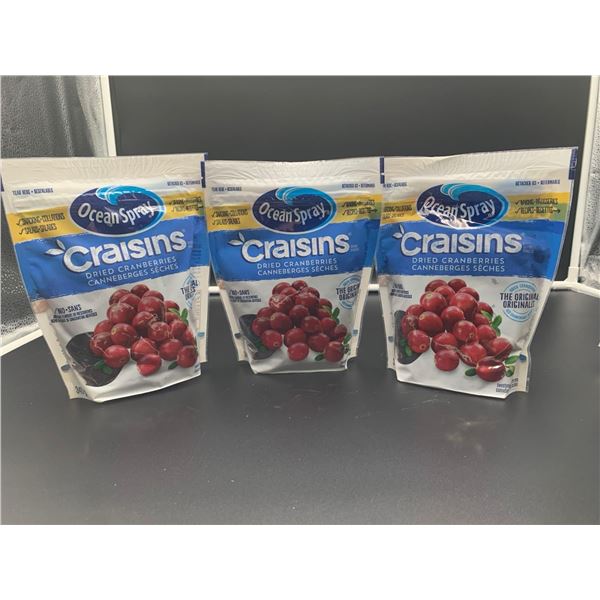 Ocean Spray Craisins Dried Cranberries (3 x 340g)