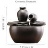 Image 1 : Ceramic Tabletop Fountain for Indoor and Outdoor Table