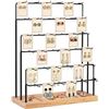 Image 1 : Earring Display Stands for Selling, 36 Hooks Earring Stand, Jewelry Display for Vendors Earring Card