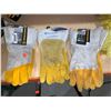 Image 1 : Gander Brand 1 Pair 2XL 1Pair LGrain Deer Skin Tig Welder Gloves  Air Liquid Blue Shield Pipeliner W