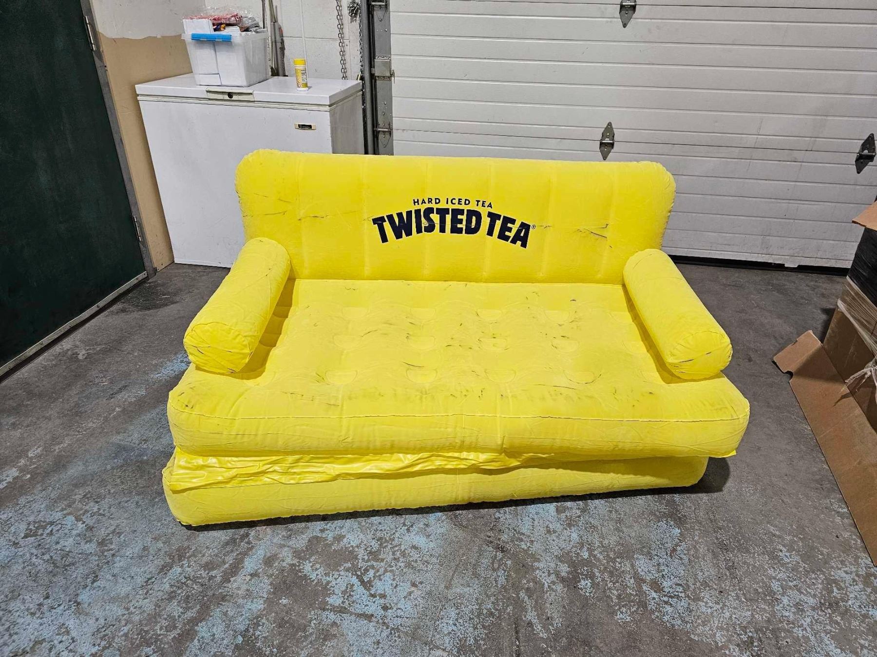 Yellow Inflatable Couch Inflatable Yellow Twisted Tea - Outdoor Sofa / Sleeping Mattress