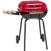 Image 1 : Meco Charcoal Barbecue Grill with side tables - Red