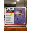 Image 2 : Meco Charcoal Barbecue Grill with side tables - Red