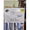 Image 3 : Mainstays 4 Tier Shoe Rack, Black