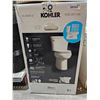 Image 2 : KOHLER Gleam 2-Piece Chair Height Elongated Skirted 4.8 LPF Single Flush Toilet in White with Slow C