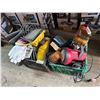 Image 1 : Lot of 2 crates of tools and misc items, rubber boots